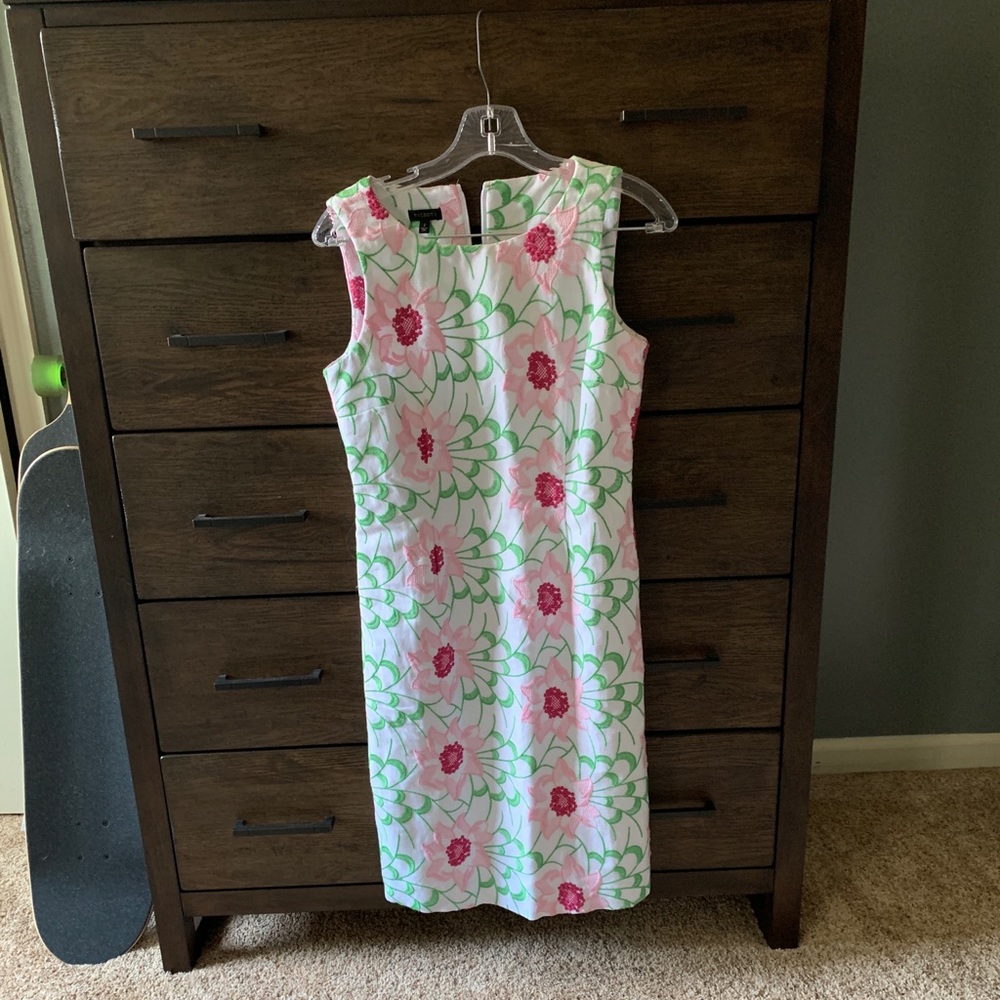 Gorgeous Talbots floral linen blend dress size 2